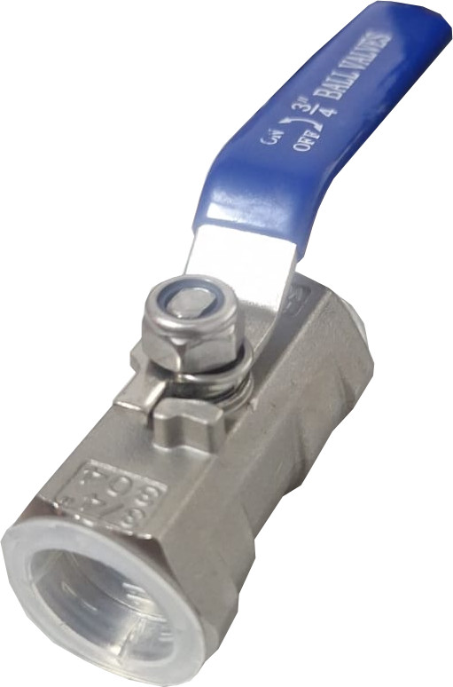 Кран шаровый вн 1/2 -  вн 1/2 нержавеющая сталь AISI 304 